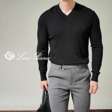 로* 피아나 콘웨이 V긴팔 니트