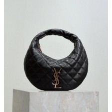 보** 퀼팅 나파 소재 ICARINO 미니백 BLACK 풀박스