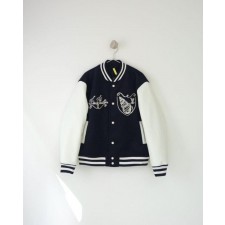 루* 25 시쉘 자수 바시티 자켓  수입