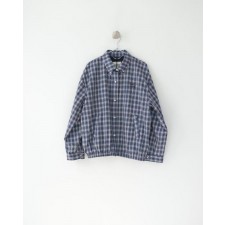 미*** 25 깅엄 체크 라이트 블루종 자켓  수입