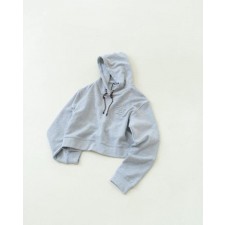 미*** 25 로고 패치 크롭 후드  수입