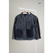 발**** 데님 버튼 셔츠 자켓