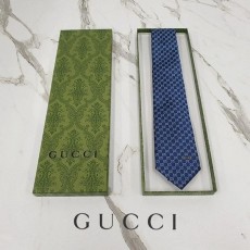 구* GG 패턴 실크 자카드 타이 744