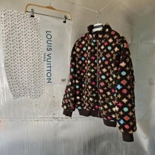 루* 모노그램 플리스 자켓