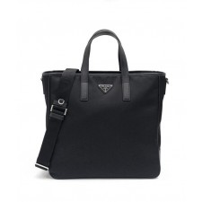 프** 공용 트라이앵글 로고 리나일론 토트백 블랙 2VG 064 VXOO2DMH F0002