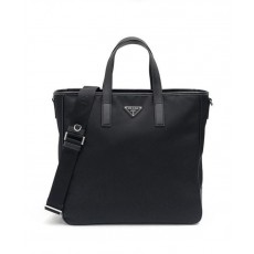 프** 공용 트라이앵글 로고 리나일론 토트백 블랙 2VG 064 VXOO2DMH F0002