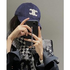 셀** CC로고 하운드 체크 머플러