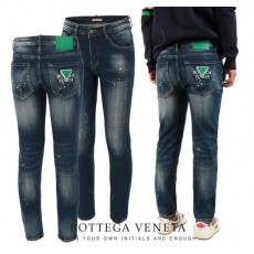 보** 가죽로고 페인트워싱 슬림진