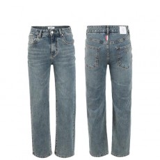 톰* 베이지틴 미디엄와이드 일자 팬츠