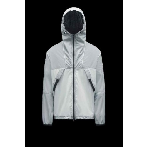 후드 패치 워크 윈드 브레이커 재킷