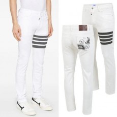 톰* 사선 도그프린트 화이트 진