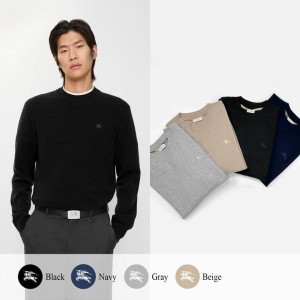 버** 기마 자수 크루넥 니트 (남성)