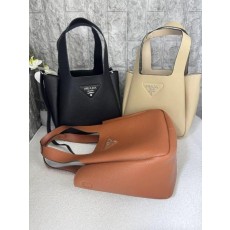 프** 가죽 로고 토트백