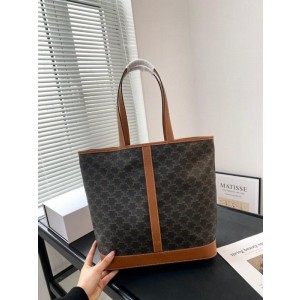 셀** 트리오페 캔버스 미디엄 카바스 숄더백 탄