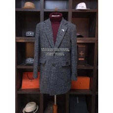 톰* 블랙 라벨 texture 시그니쳐 다크글렌 가즉패치 뉴 하프 코트