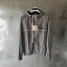 미*** 체크 테크니컬 패브릭 봄버 자켓