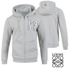 로** 이중자수 후드집업