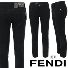 펜* 옐로우 로고 블랙슬림 일자진 기모 원단