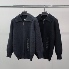 생** 로고자수 울 가디건