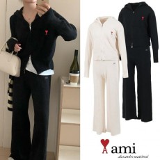 아* 후드 집업 니트 셋업