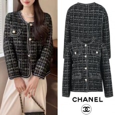샤* 골드버튼 트위드 램스울 자켓