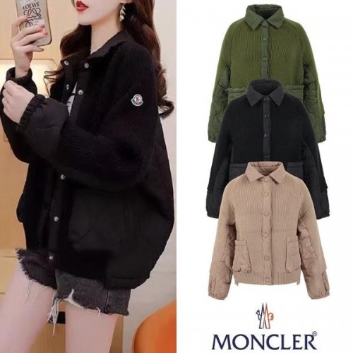 로고 레이어드 포켓 니트 자켓