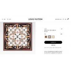 루* 얼티밋 모노그램 스퀘어 실크스카프