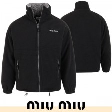 미*** 레터링 로고 플리스 다운 재킷 100 오리털