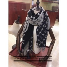 루* 하프 로고 캐시미어 머플러