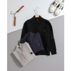 C* 컴퍼니 사각 패치 와플 니트 집업