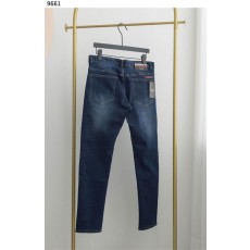 프** 기모 융털 빈티지 진청 데님팬츠