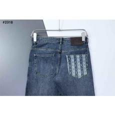 루* 스트라이프 로고 데님진