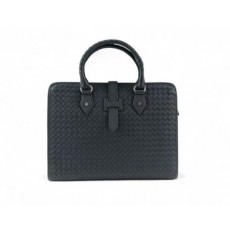 보** 인트레치아토 우븐 가죽 브리프케이스