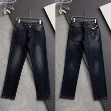 루* 모노그램 로고포인트 워싱스판 데님진수입최고급