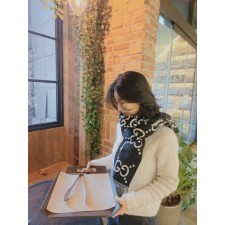 구* 캐시실크 G로고 양면 머플러