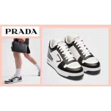 프** 남성 다운타운 레더 스니커즈 화이트 블랙