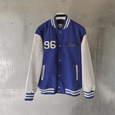 버** 엠보로고 바시티 자켓