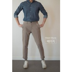 메* 키츠네 면스판 치노팬츠 (기모)
