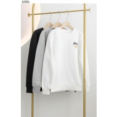 스** 데이지 프린팅 라운드  기모 맨투맨