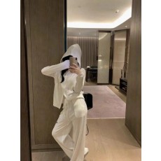 디* 자수로고 패턴후드집업세트