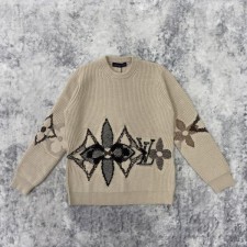 루* 25 그래픽 모노그램 플라워 니트  수입  프리미엄