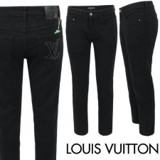 루* 스터드 스틸로고 블랙슬림 일자진