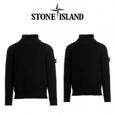 스* 패치 커플 울니트 터틀넥