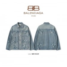 발**** 핸드페인팅 워싱 데님 자켓