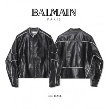 발**** 라인 레더 자켓