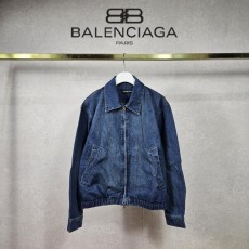 발**** 사선 스티치 데님 자켓