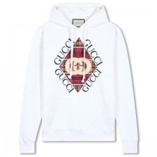 구* 체크 후드 스웨트 후드티