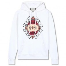 구* 체크 후드 스웨트 후드티