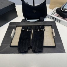 구* GG 말굽 라인 스웨이드 장갑