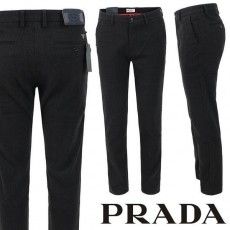 프** 삼각로고 스트라이프 모직 슬랙스 모직 원단